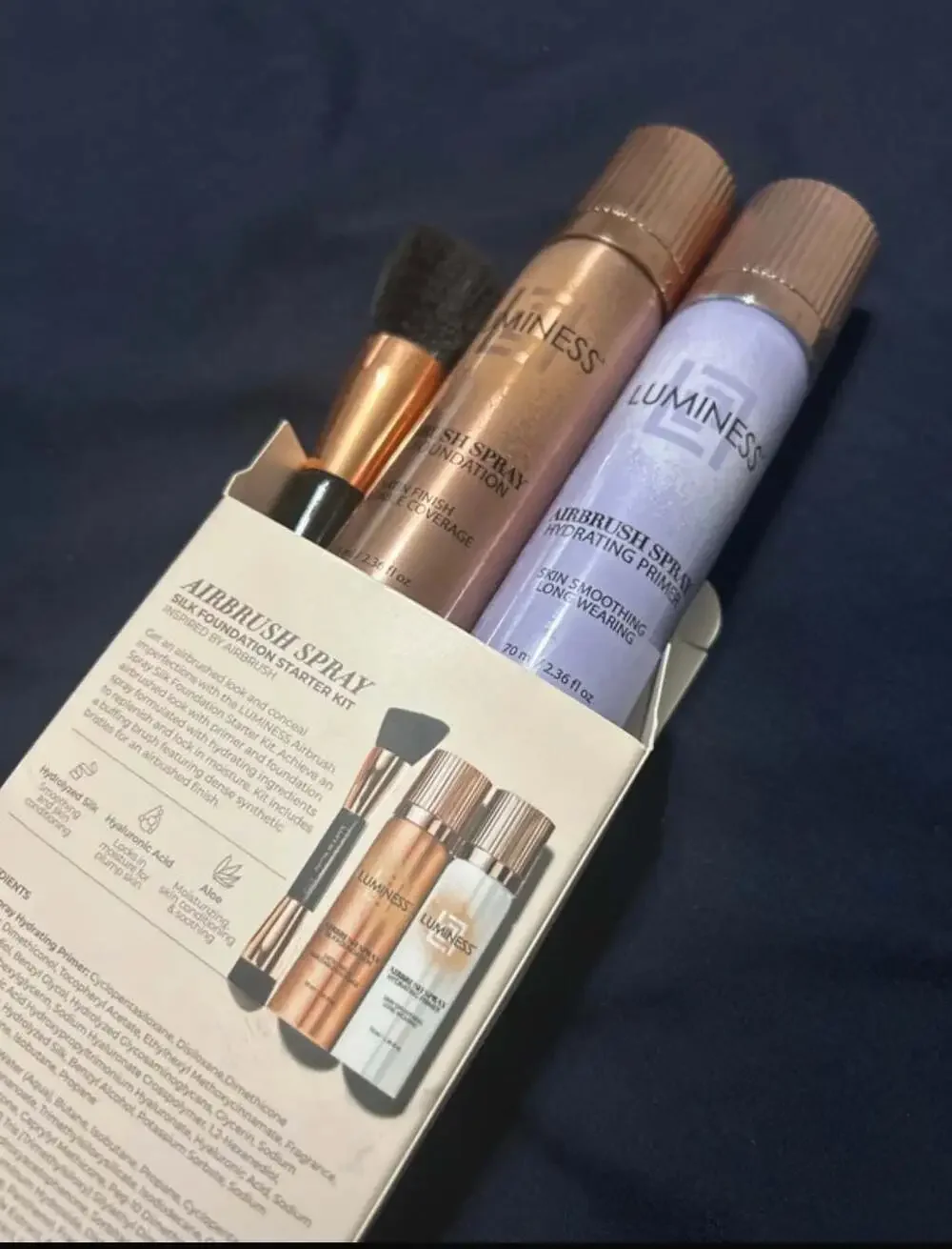 Luminess Airbrush Spray Silk Foundation Starter Kit Light Deep